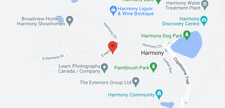 map of 129 South Harmony Drive